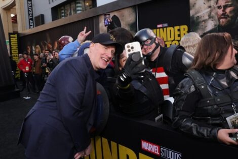Kevin Feige at the premiere of 'Thunderbolts.' © Alex J. Berliner/ABImages/Disney