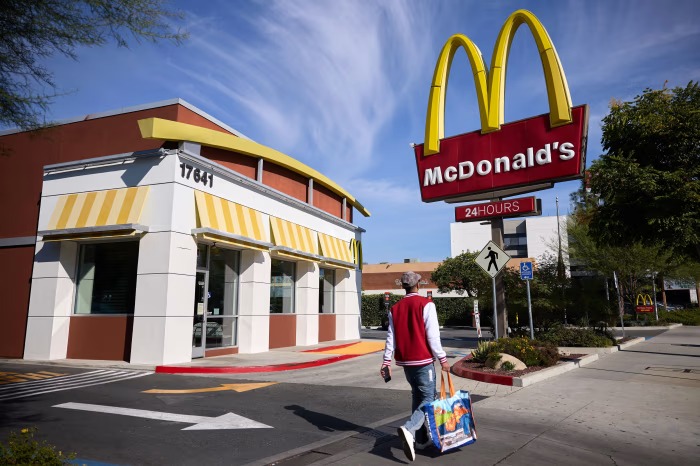 McDonald’s U.S. same-store sales increased 0.8% in the three months ended June 30, behind its pace of domestic growth in the past year. Allison Dinner/EPA/Shutterstock