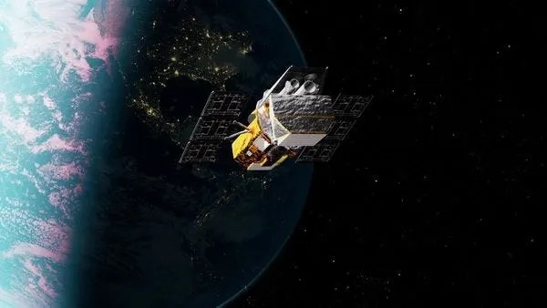 This NASA illustration shows the Swift Observatory in space. The space agency is planning a mission to launch another spacecraft that will help boost the space telescope's orbit to prevent it from falling to Earth. (NASA’s Goddard Space Flight Center Conceptual Image Lab)