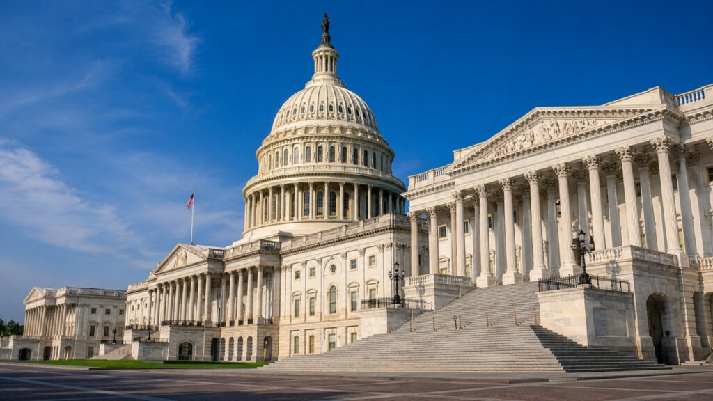 The passage of the interim spending legislation was a departure from the last-minute funding votes that have become the norm in Congress.Credit...Alex Kent/The New York Times
