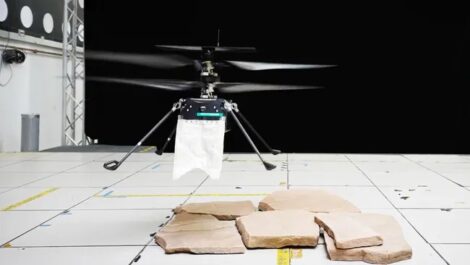NASA's SkyFall Mars helicopters will use tiny capes to look under the ground. (Image credit: NASA/JPL-Caltech)