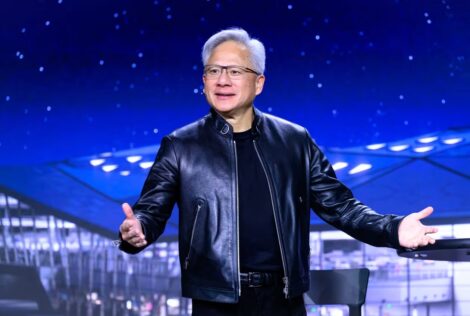 Nvidia, led by CEO Jensen Huang, booked a record weekly gain in market value on Friday. Photo: Agence France-Presse/Getty Images