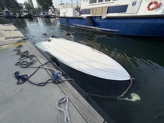 The vessel tied to a pier after the incident Saturday.United States Coast Guard Investigative Service