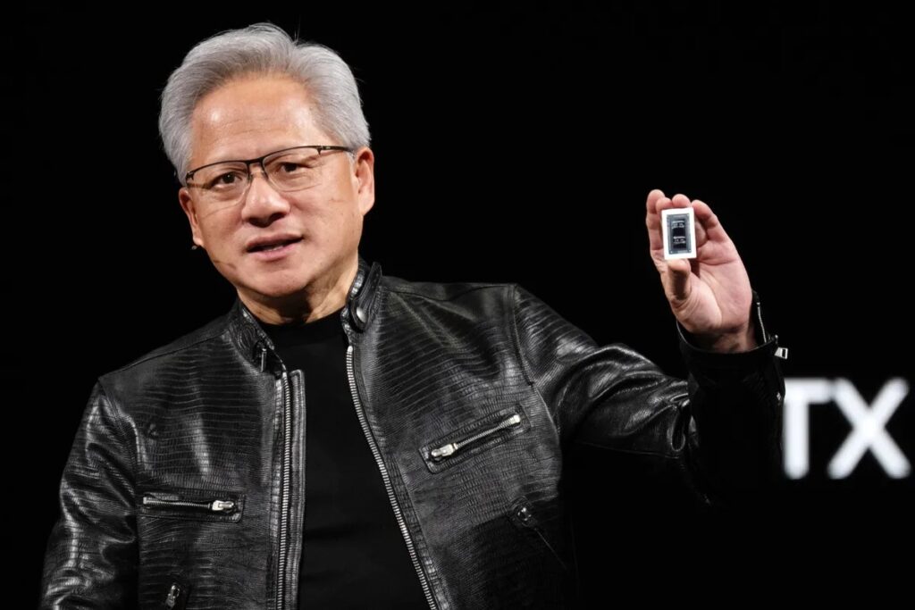 Jensen Huang, chief executive officer of NvidiaPhotographer: Lam Yik Fei/Bloomberg