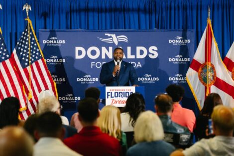 Florida voters “just want the best person that’s going to do the job,” said Byron Donalds, who won the Republican nomination for governor on Tuesday.Credit...Martina Tuaty for The New York Times