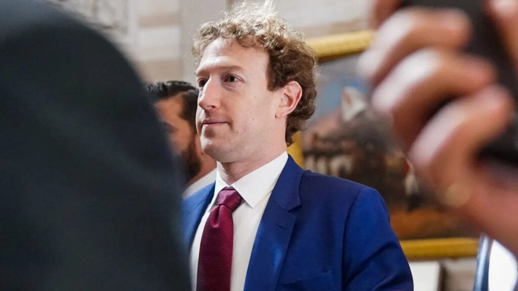Meta Platforms CEO Mark Zuckerberg departs the office of U.S. Majority Leader John Thune (R-SD) following a meeting at the U.S. Capitol in Washington, D.C., U.S., March 26, 2026. Nathan Howard | Reuters