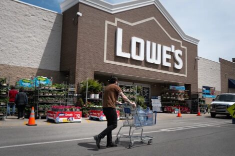 Customers shop at a Lowe's home improvement store on May 20, 2026, in Chicago, Illinois. (Scott Olson/Getty Images) · Scott Olson via Getty Images