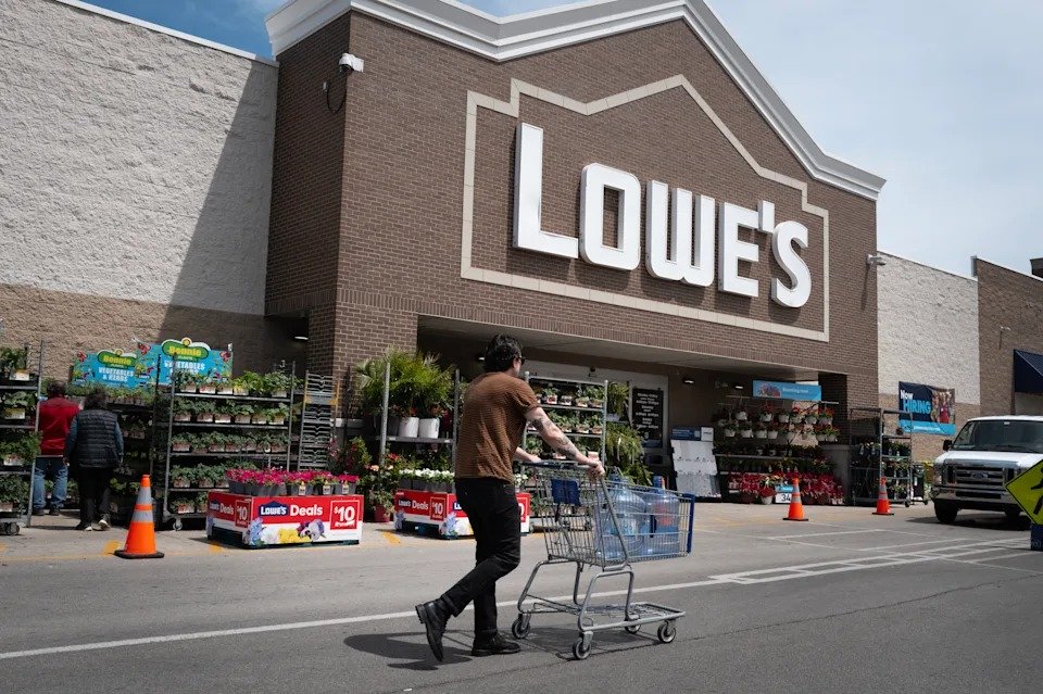 Customers shop at a Lowe's home improvement store on May 20, 2026, in Chicago, Illinois. (Scott Olson/Getty Images) · Scott Olson via Getty Images